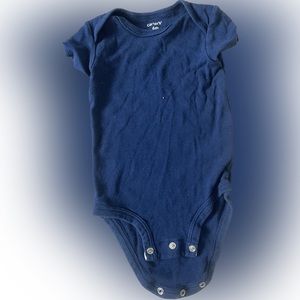 Carter’s 6 Months Navy Blue  Short Sleeve Basic Onesie